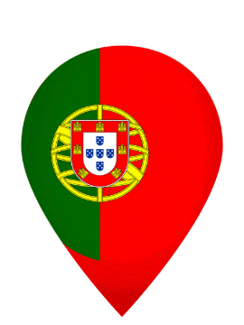Portugal Drop Pin Pulse animated flag GIF
