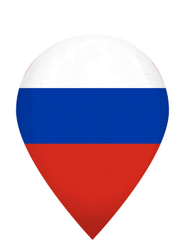 Russia Drop Pin Pulse animated flag GIF