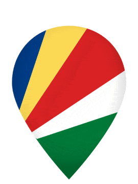 Seychelles Drop Pin Pulse animated flag GIF