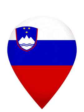 Slovenia Drop Pin Pulse animated flag GIF