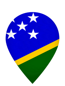 Solomon Islands Drop Pin Pulse animated flag GIF