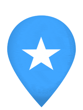Somalia Drop Pin Pulse animated flag GIF
