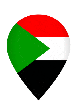 Sudan Drop Pin Pulse animated flag GIF