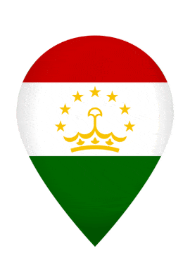 Tajikistan Drop Pin Pulse animated flag GIF