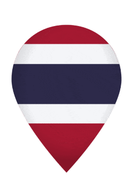 Thailand Drop Pin Pulse animated flag GIF