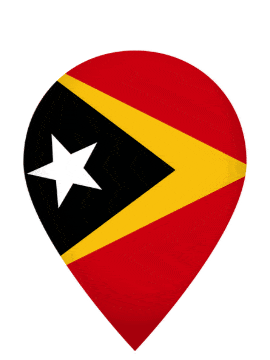 Timor Leste Drop Pin Pulse animated flag GIF