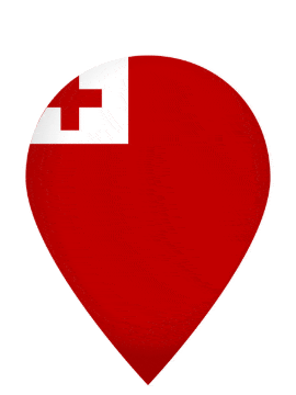 Tonga Drop Pin Pulse animated flag GIF
