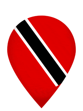 Trinidad And Tobago Drop Pin Pulse animated flag GIF