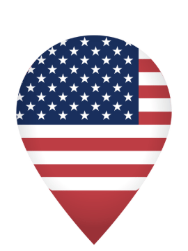 Drop Pin Pulse US flag