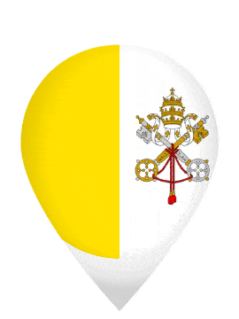 Vatican City Drop Pin Pulse animated flag GIF