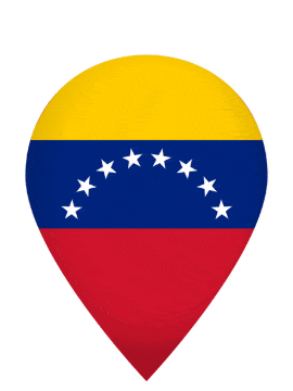 Venezuela Drop Pin Pulse animated flag GIF