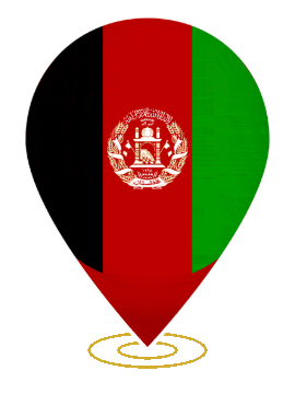 Afghanistan Drop Pin Ring animated flag GIF