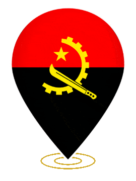 Angola Drop Pin Ring animated flag GIF