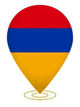 Armenia Drop Pin Ring animated flag GIF