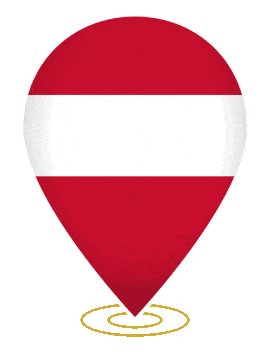 Austria Drop Pin Ring animated flag GIF