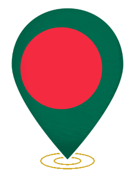 Bangladesh Drop Pin Ring animated flag GIF
