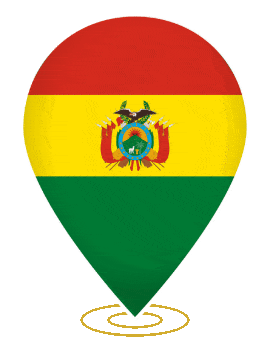 Bolivia Drop Pin Ring animated flag GIF