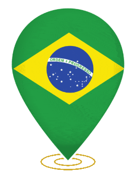 Brazil Drop Pin Ring animated flag GIF