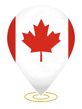Canada Drop Pin Ring animated flag GIF