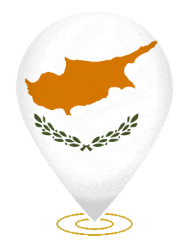 Cyprus Drop Pin Ring animated flag GIF