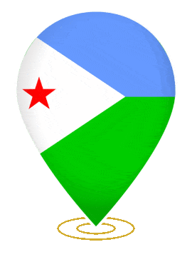 Djibouti Drop Pin Ring animated flag GIF