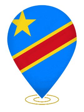 Dr Congo Drop Pin Ring animated flag GIF
