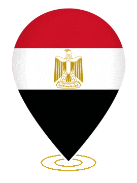Egypt Drop Pin Ring animated flag GIF