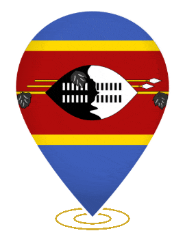 Eswatini Drop Pin Ring animated flag GIF