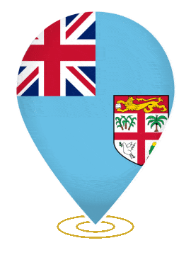 Fiji Drop Pin Ring animated flag GIF