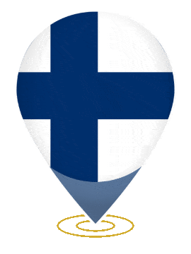 Finland Drop Pin Ring animated flag GIF