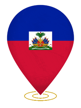 Haiti Drop Pin Ring animated flag GIF