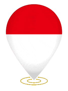 Indonesia Drop Pin Ring animated flag GIF