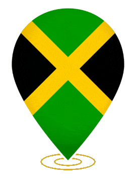 Jamaica Drop Pin Ring animated flag GIF