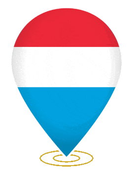 Luxembourg Drop Pin Ring animated flag GIF
