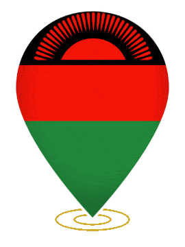 Malawi Drop Pin Ring animated flag GIF