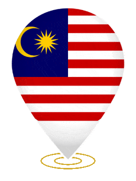 Malaysia Drop Pin Ring animated flag GIF