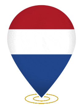 Netherlands Drop Pin Ring animated flag GIF