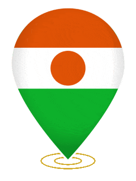 Niger Drop Pin Ring animated flag GIF