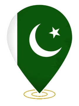 Pakistan Drop Pin Ring animated flag GIF