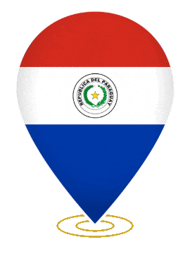 Paraguay Drop Pin Ring animated flag GIF