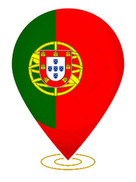 Portugal Drop Pin Ring animated flag GIF