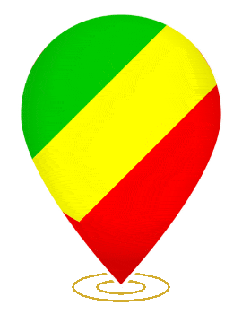 Republic Of The Congo Drop Pin Ring animated flag GIF
