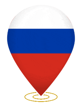 Russia Drop Pin Ring animated flag GIF