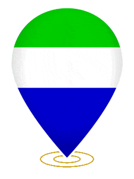 Sierra Leone Drop Pin Ring animated flag GIF