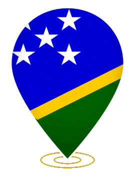 Solomon Islands Drop Pin Ring animated flag GIF