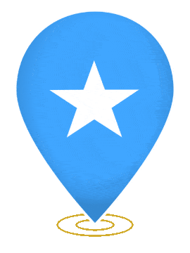 Somalia Drop Pin Ring animated flag GIF