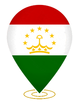Tajikistan Drop Pin Ring animated flag GIF