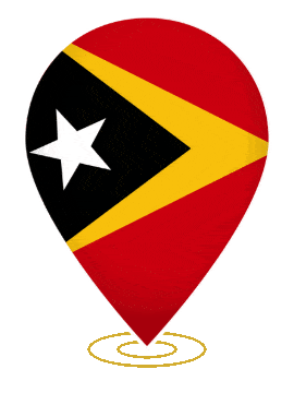 Timor Leste Drop Pin Ring animated flag GIF