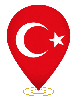 Turkey Drop Pin Ring animated flag GIF
