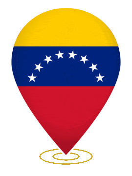 Venezuela Drop Pin Ring animated flag GIF